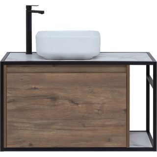 Тумба под раковину Aquanet Nova Lite Loft 261660 L 90 см дуб рустикальный